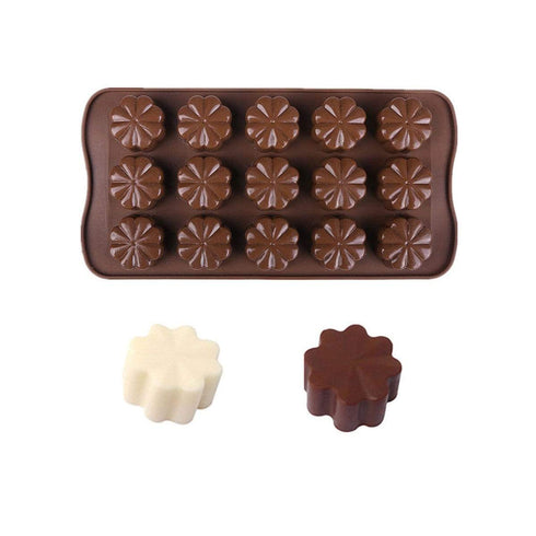 AussieSuperStore Homeware Supplies Silicone Flower Ice Cube Tray Chocolate Cake Mold Cookie Candy Jelly Mould Baking Tool Silicone Flower IceTray Cake Mold Cookie Candy Jelly Mould Baking Tool CBSILICLOVERMOLD